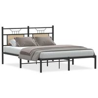 estructura de cama sin colchon madera roble sonoma 137x190 cm