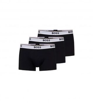 BOSS para hombre. 50475274 Pack 3 Bóxers Troncal negro (S), Homewear, Algodón