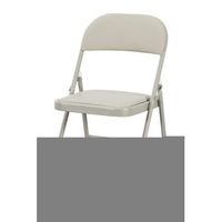 pack 6 sillas plegables para eventos pad de acero reforzado 984040 cm - gris claro