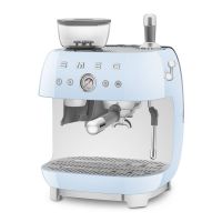 cafetera manual smeg egf03pbeu 24l 20 bares molinillo integrado doble caldera azul