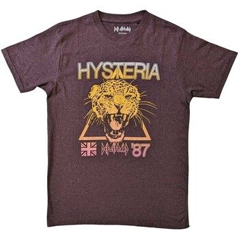 Def Leppard Tops y Camisetas Hysteria World Tour para hombre