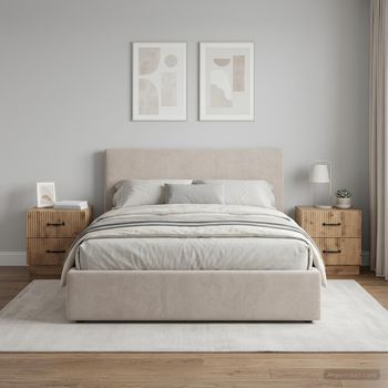 Mesitas De Noche 2 Uds - Mueble Dormitorio - Madera Ingeniería - Roble (43x34.5x44.5cm)