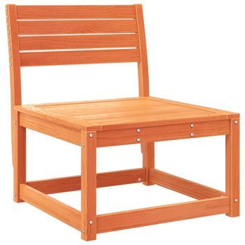 Sofá De Jardín | Sofá De Exterior Madera Maciza De Pino Marrón Cera