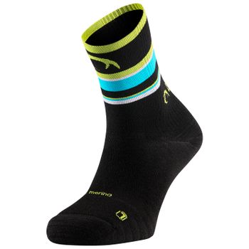 Calcetines para ciclismo térmicos Lurbel Cycling Cronos Ice ¡AHORRA 40%! - S (35/38), Negro/Pistacho