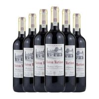 chateau martinon vino tinto bordeaux crianza 75 cl 125 vol pack de 6 unidades