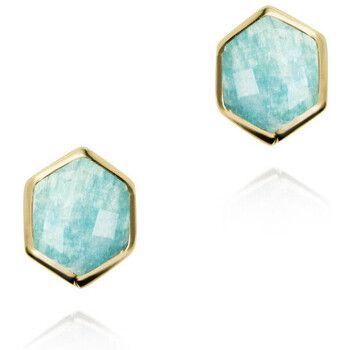 Jorge Revilla Pendientes Pendientes Hexagonal Atlas pequeños para mujer