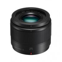 objetivo panasonic lumix g 25 mm f17 montura micro four thirds parasol negro