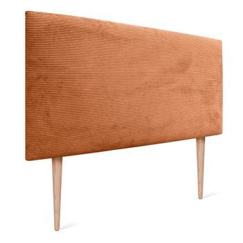 Dhome Cabecero De Pana Liso 80x115 Con Patas Camas 80/90 - Naranja