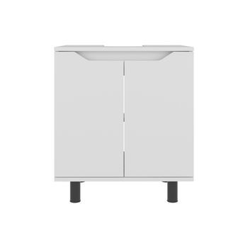 Londres Mueble De Baño Para Lavamanos Pedestal Con Puertas Dobles