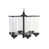 portavela metal cristal 53x53x52 techo negro