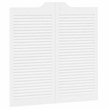 Puertas Batientes Blanco 100 X 50 Cm Madera De Pino Maciza Vidaxl