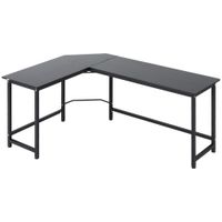 mesa de ordenador 168x120x75 cm negro