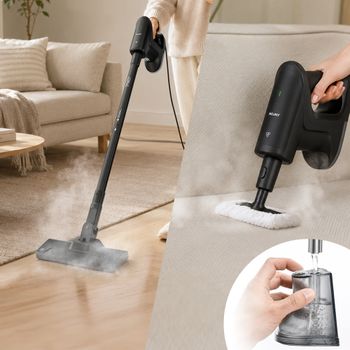 ROUNY Mopa de Vapor 11 en 1, Vaporizador de Mano Desmontable con Calentamiento Rápido en 20s y 135 ° Vaporizador C para Limpieza de Pisos, Azulejos y Alfombras