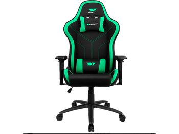 Silla gaming - Drift DR110,Tela, Reposabrazos 4D, Alta transpiración, Hasta 150 kg, Verde