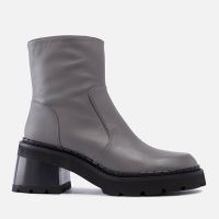 by far norris leather heeled ankle boots - uk 3