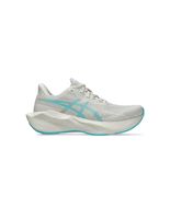 zapatillas de running asics novablast 6 mujer soft grisazul