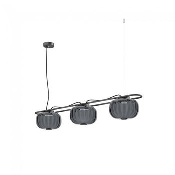Lámpara de techo led krista fumé (3x19w)