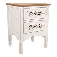 mesita de madera de blanca 48x38x62
