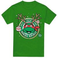teenage mutant ninja turtles camiseta ninja christmas spirit para hombre