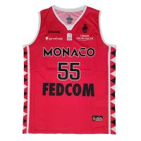 camiseta mike james as monaco basket spalding roja