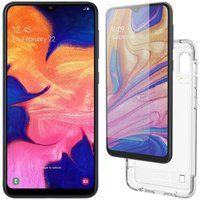 samsung galaxy a10 32 gb black gear4 case  invisible shield screen protector bundle black