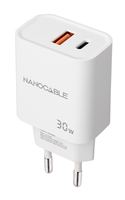 nanocable cargador usb-cpdusb-aqc 30w blanco