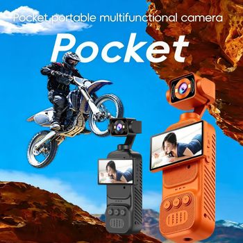 Estabilizador de Gimbal Portátil 2K para Cámaras de Acción de Bolsillo, Carga Rápida USB-C, Grabación Estabilizada Fluida y Portátil