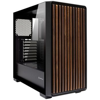 Caja ATX UNYKAch Revelat Madeira Black, Cristal Templado, USB 3.0/Type-C, Soporte GPU 425mm