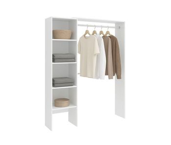 Guarda-roupa grande com efeito de madeira