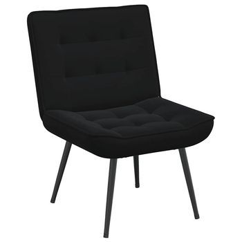 Sillón De Relax Terciopelo Negro 64x74x84 Cm Vidaxl
