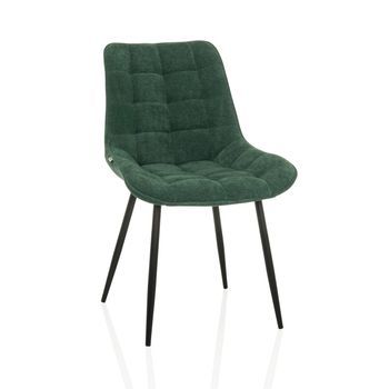 Silla De Comedor / Silla Tapizada Elaris Tejido Petróleo Hjh Living