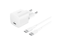 cargador de pared - belkin boostcharge usb-c 25 w  cable a usb-c universal blanco