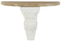 consola de madera de abeto y magnesia en natural 100x505x74cm