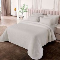 colcha algodon 450 gr stone washed amalia 135 cm rufino diaz blanco