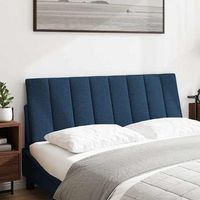 cabecerorpanel de cabecero de cama acolchado hanko tela azul 140 cm