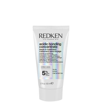 Redken Acidic Bonding Concentrate Leave In Treatment, Bond Repair for Damaged Hair with Heat Protection 50ml