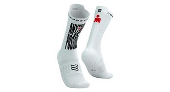 Compressport pro racing v4 0 bike ironman 2025 todo es posible calcetines blanco negro rojo