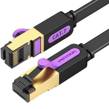 Cable de red Vention ICDBI Cat.7 3m S/FTP 10Gbps negro chapado en oro