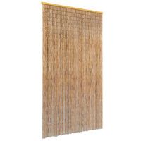 cortina de bambu para puerta contra insectos 100x220 cm vidaxl