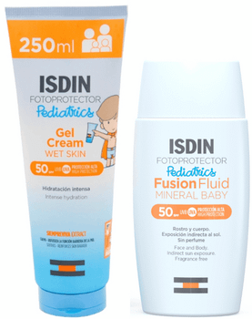 Isdin Pediatrics Gel Crema SPF50 250 ml + Mineral Baby Fusion Fluid SPF50 50 ml
