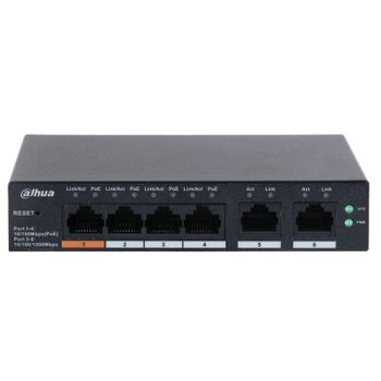 Dahua Technology DH-CS4006-4ET-60 Switch Gestionado L2 Gigabit 6 Puertos PoE