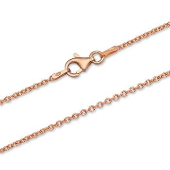 Cadena ancla plata chapada oro rosa 0,5mm