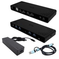 estacion de acoplamiento i-tec universal dual 4k power delivery 85w 2hdmi 2dp usb-c lan negro