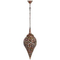 lampara de metal cristal acrilico de colores d30x68h cm