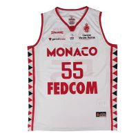 camiseta mike james as monaco basket spalding blanca