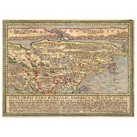 legendarte - cuadro lienzo impresion digital - mapa antiguo no 1 - decoracion pared cm 40x50