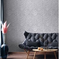 papel pintado vinilico efecto tela alzada con alto relieve - kremling curtains 681143 de gaulan - rollo de 10 m x 106 m