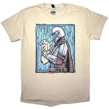 Disney Camiseta manga larga The Mandalorian Holding Grogu para mujer