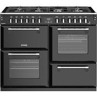 stoves richmond s1100df 110 cm dual fuel range cooker - black black