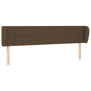 Cabecero，cabecero De Cama，panel De Cabecera De Tela Gris Oscuro 163x23x78/88 Cm
